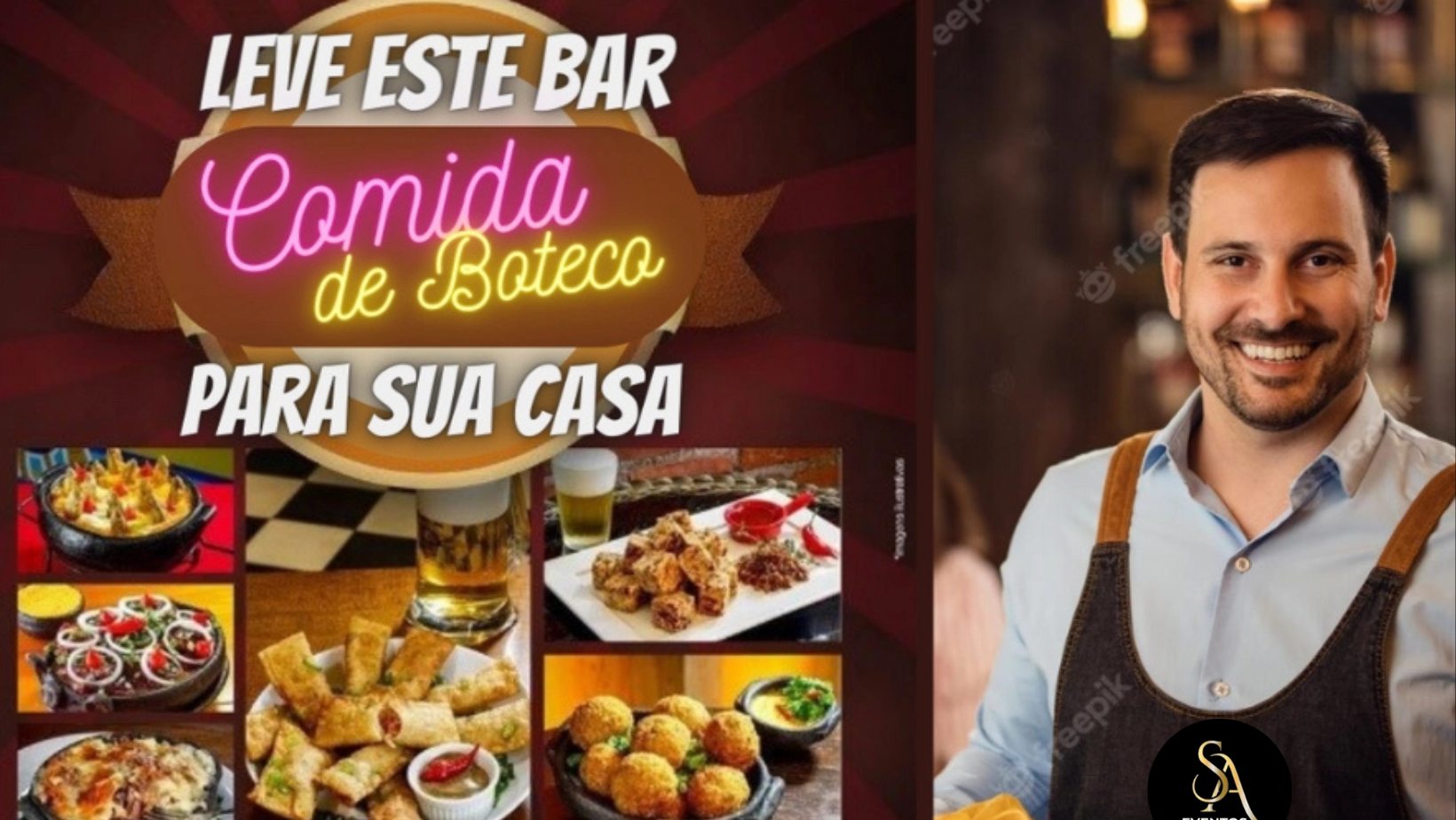 Buffet comida de boteco a domicílio