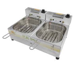 Fritadeira 2 cubas 5 litros 220 V (Locação)