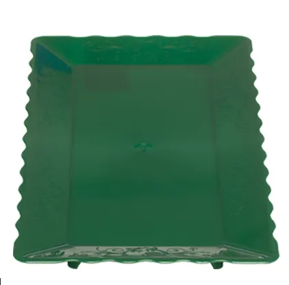 Bandeja verde 30 x 15 cm polipropileno (Locação)