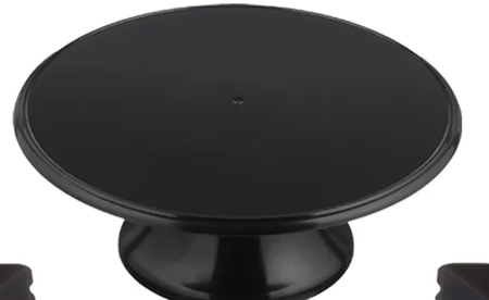 Boleira 26 cm cor preta polipropileno (locação)