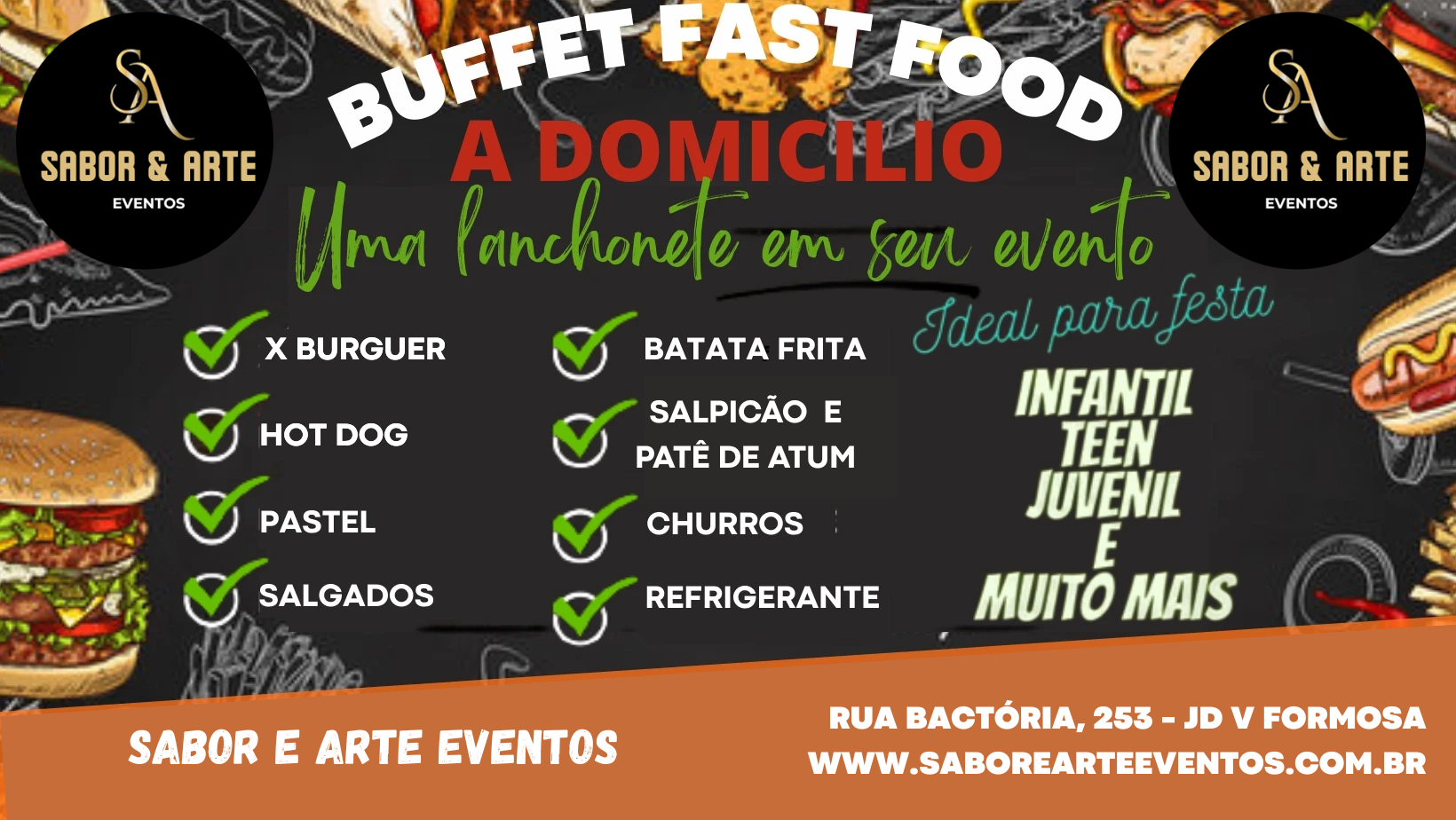 buffet infantil a domicilio